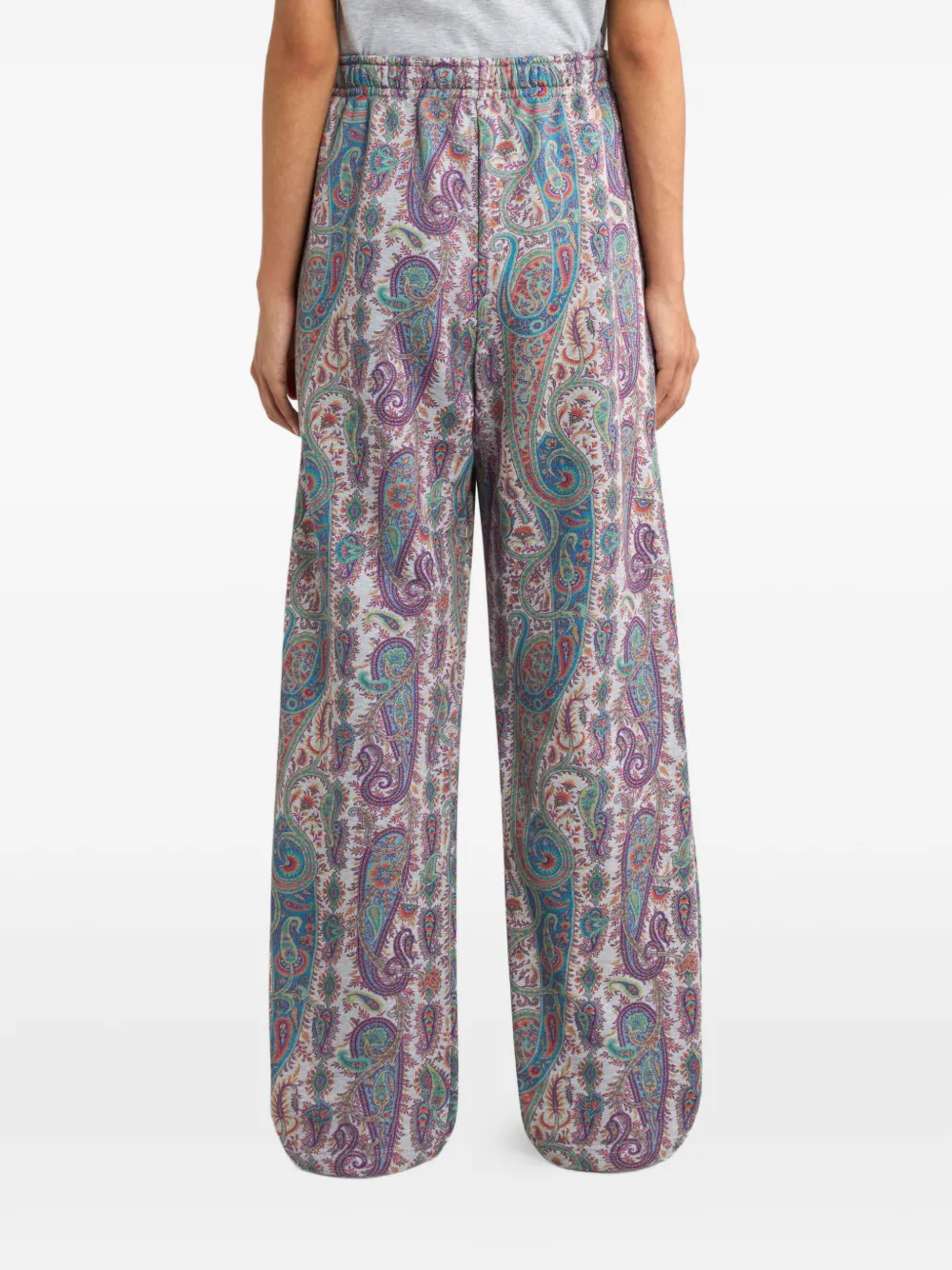 ETRO Katoenen joggingbroek met paisley-patroon Beige