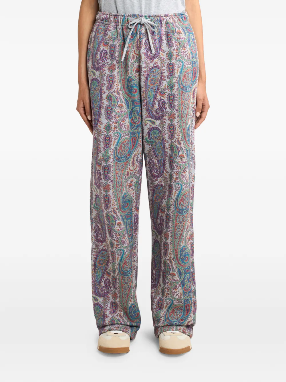 ETRO Katoenen joggingbroek met paisley-patroon Beige