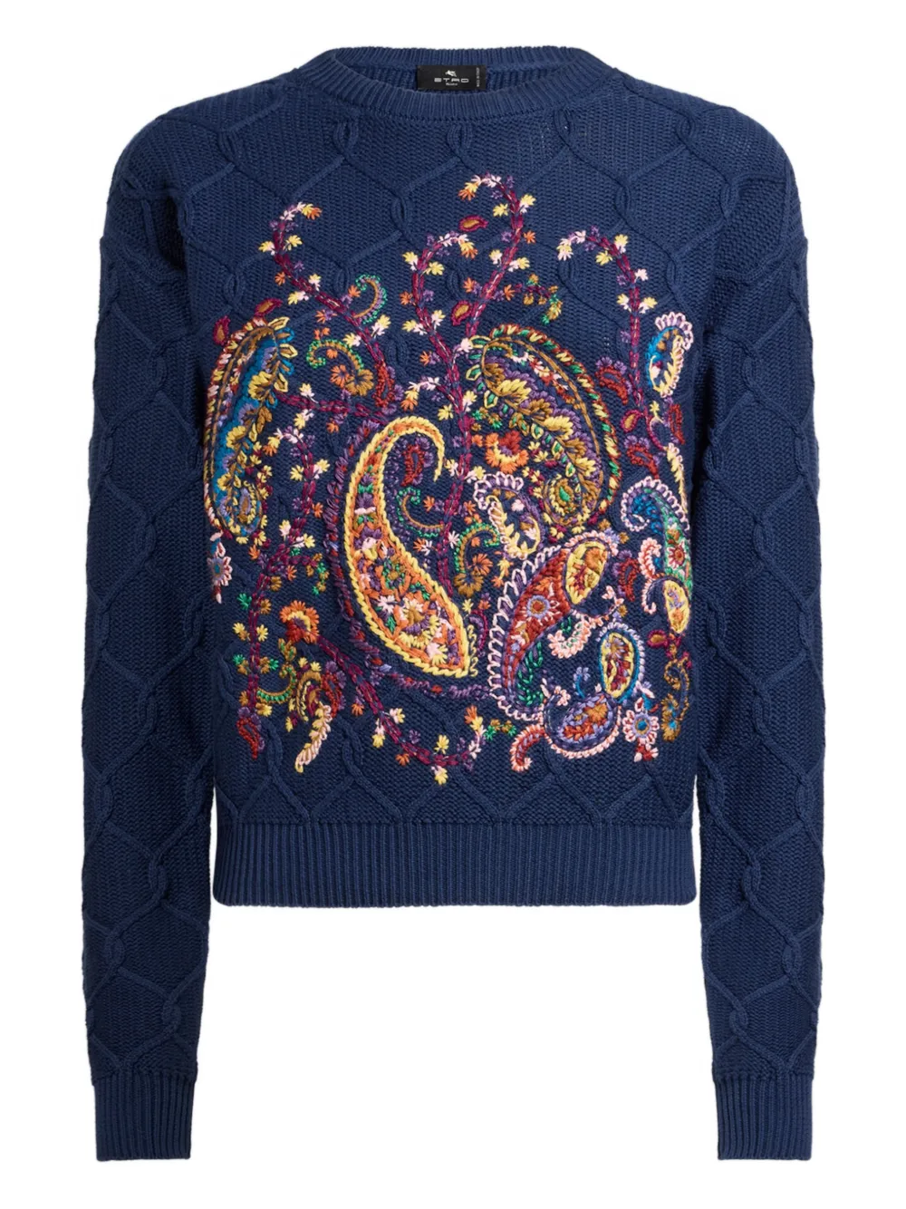 ETRO Maglione con ricamo - Blu