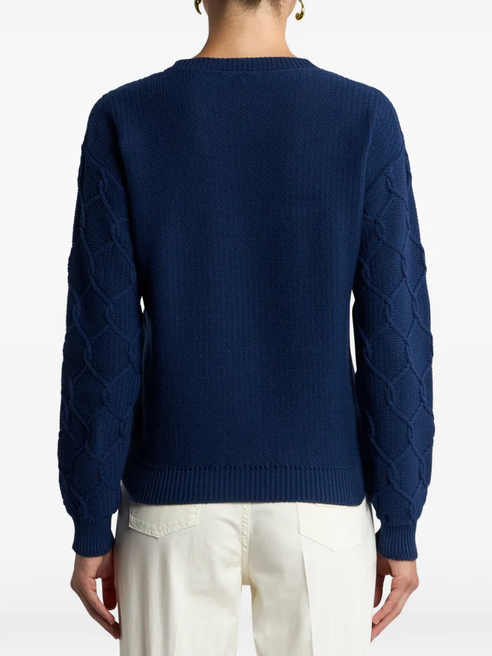  Etro Floral Paisley Embroidered Sweater - Blue 