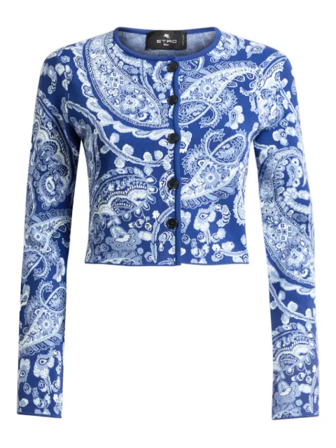 ETRO Cropped-Cardigan mit Paisley-Blumenmotiv