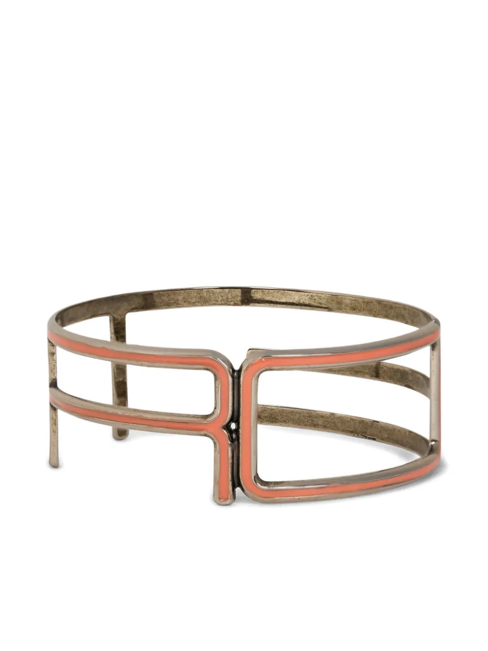 ETRO logo-plaque bracelet - Zilver