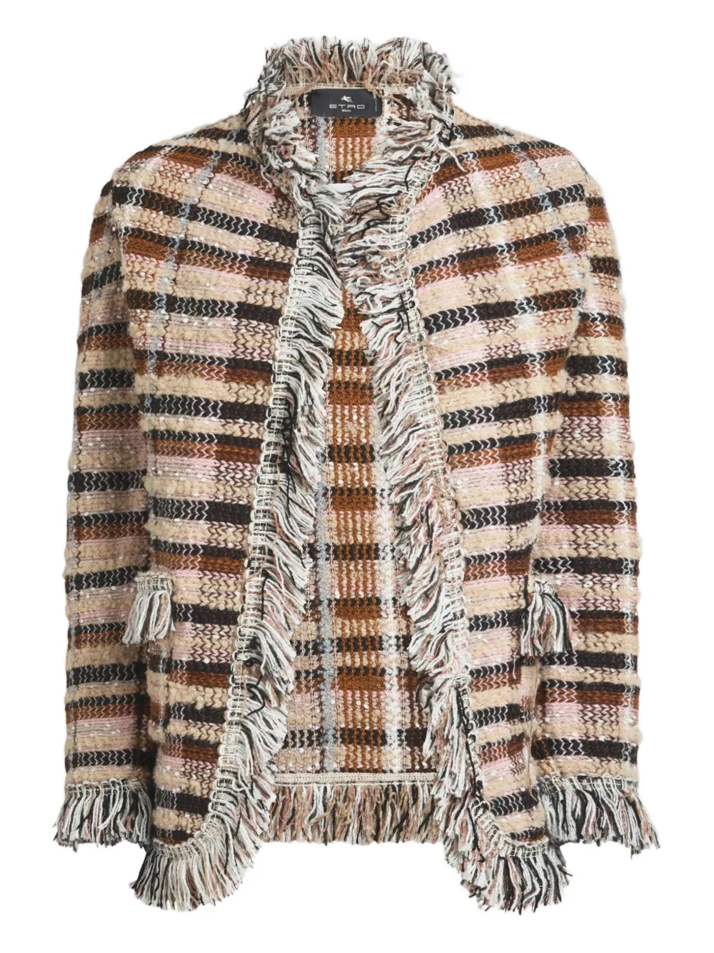 ETRO grid-motif jacket | Neutrals | Image 1