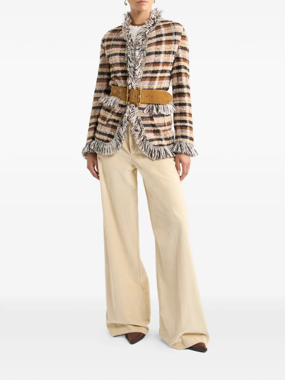 ETRO grid-motif jacket | Tweed Jackets | Image 2