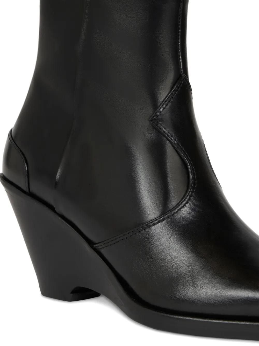 ETRO 70mm leather ankle boots Zwart