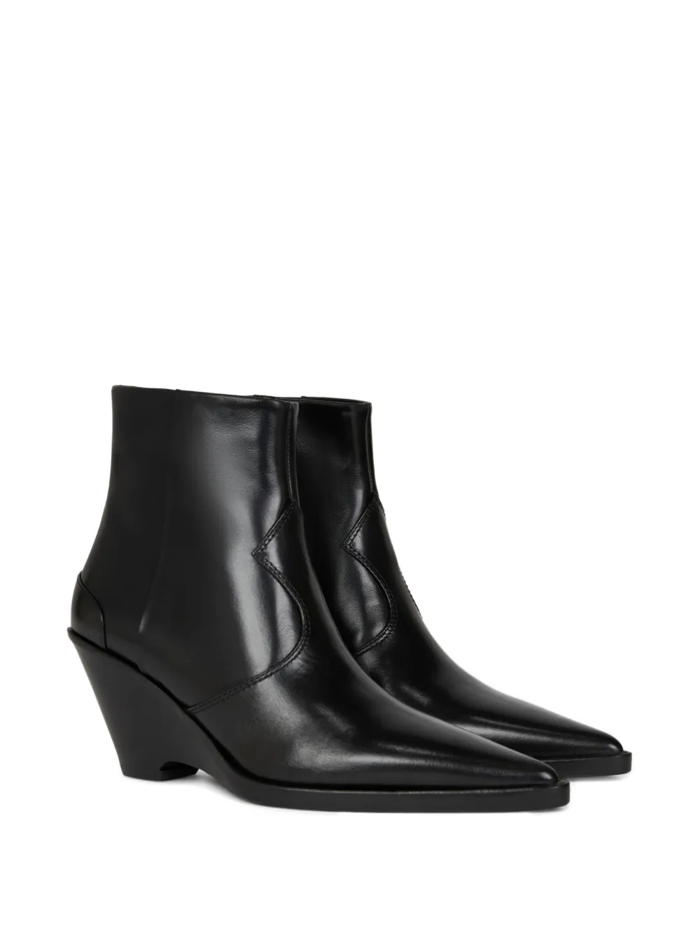 ETRO 70mm leather ankle boots Zwart