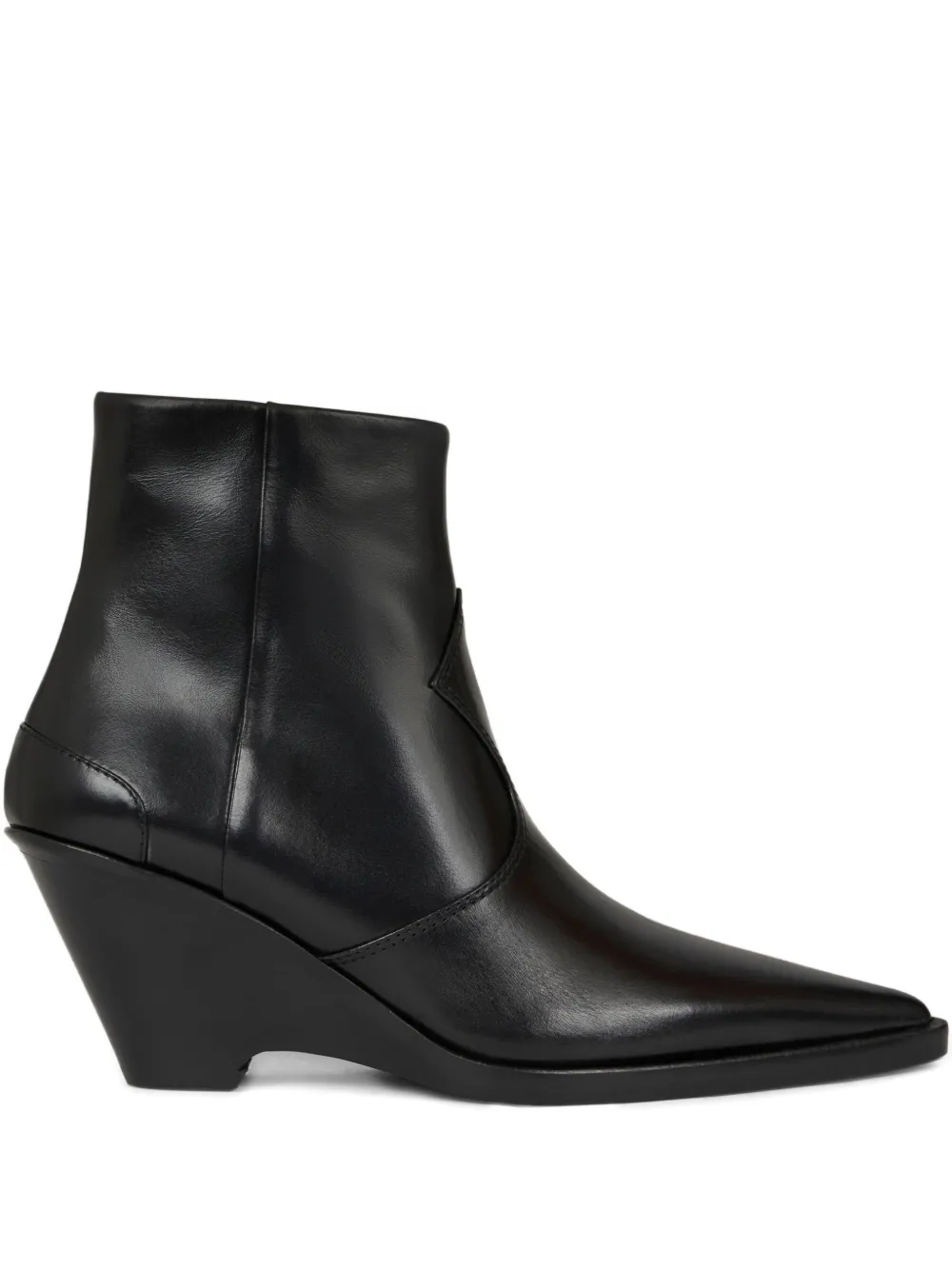 ETRO 70mm leather ankle boots Zwart