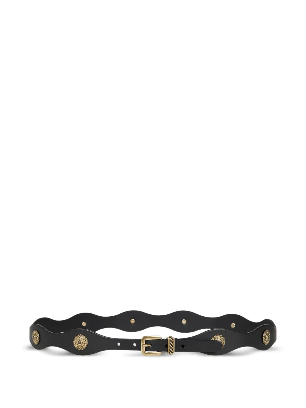 ETRO jewel studs leather belt - Nero