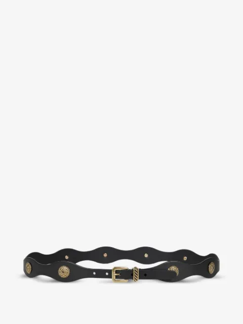 ETRO jewel studs leather belt
