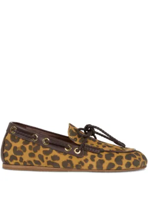 Roberto Cavalli leopard-print Loafers | Brown | FARFETCH CA display picture 3