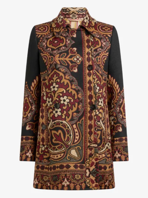 ETRO Doppelreihiger Jacquard-Mantel