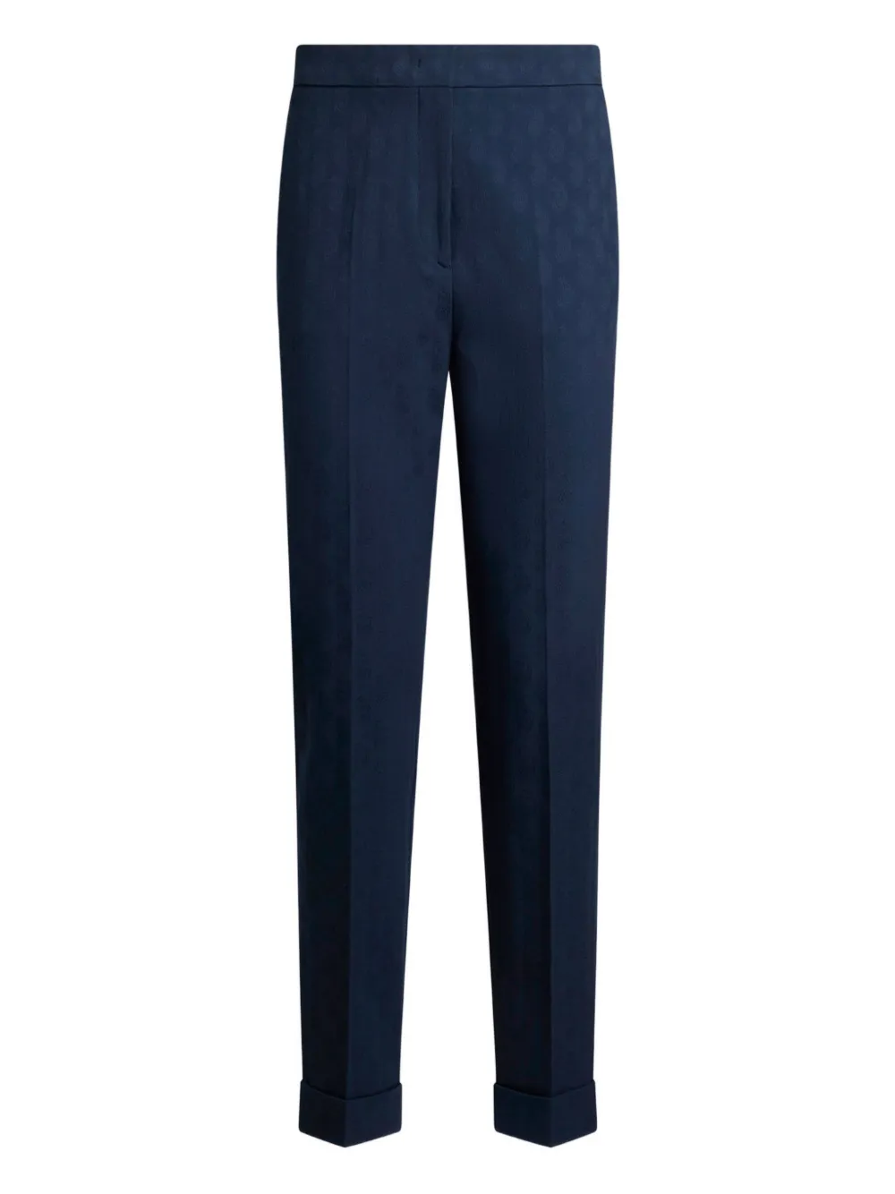 ETRO jacquard cropped trousers - Blu