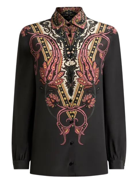 ETRO paisley-print silk shirt