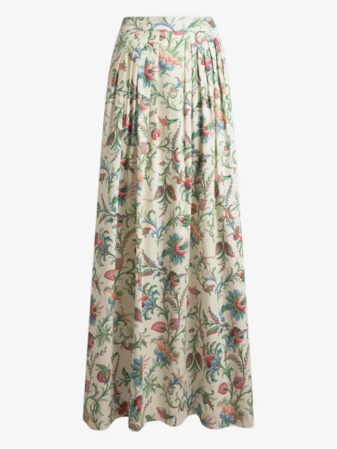 ETRO Maxirock mit Blumen-Print