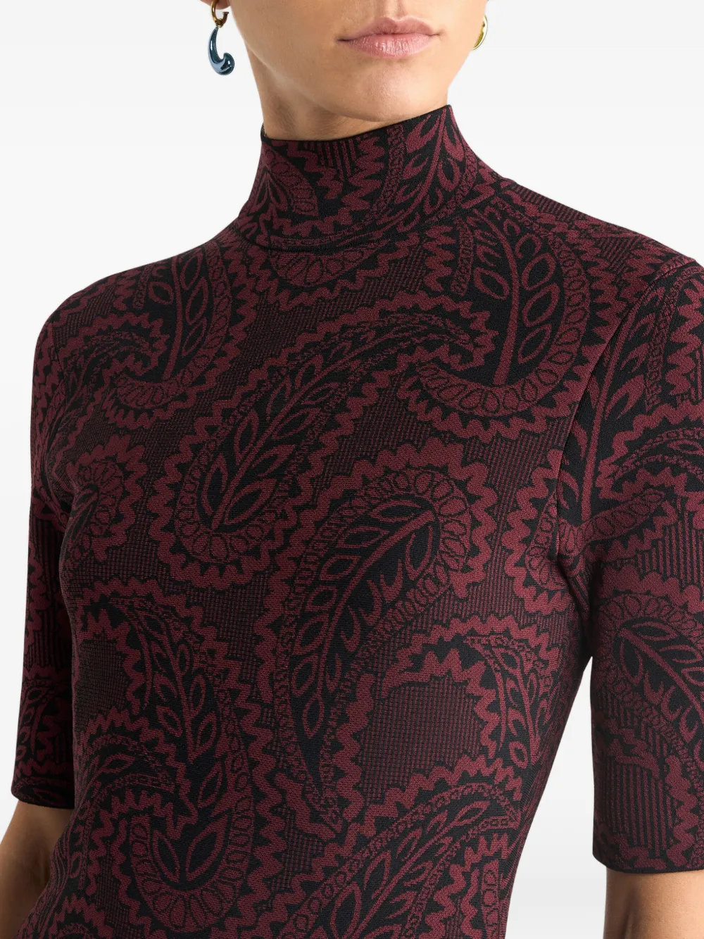 Etro Paisley-motif Midi Dress In Multi