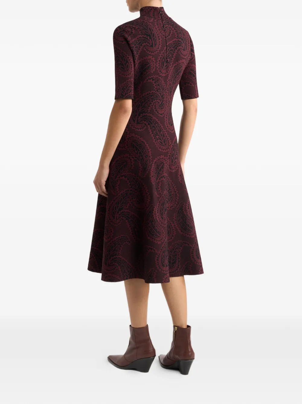 Etro Paisley-motif Midi Dress In Multi
