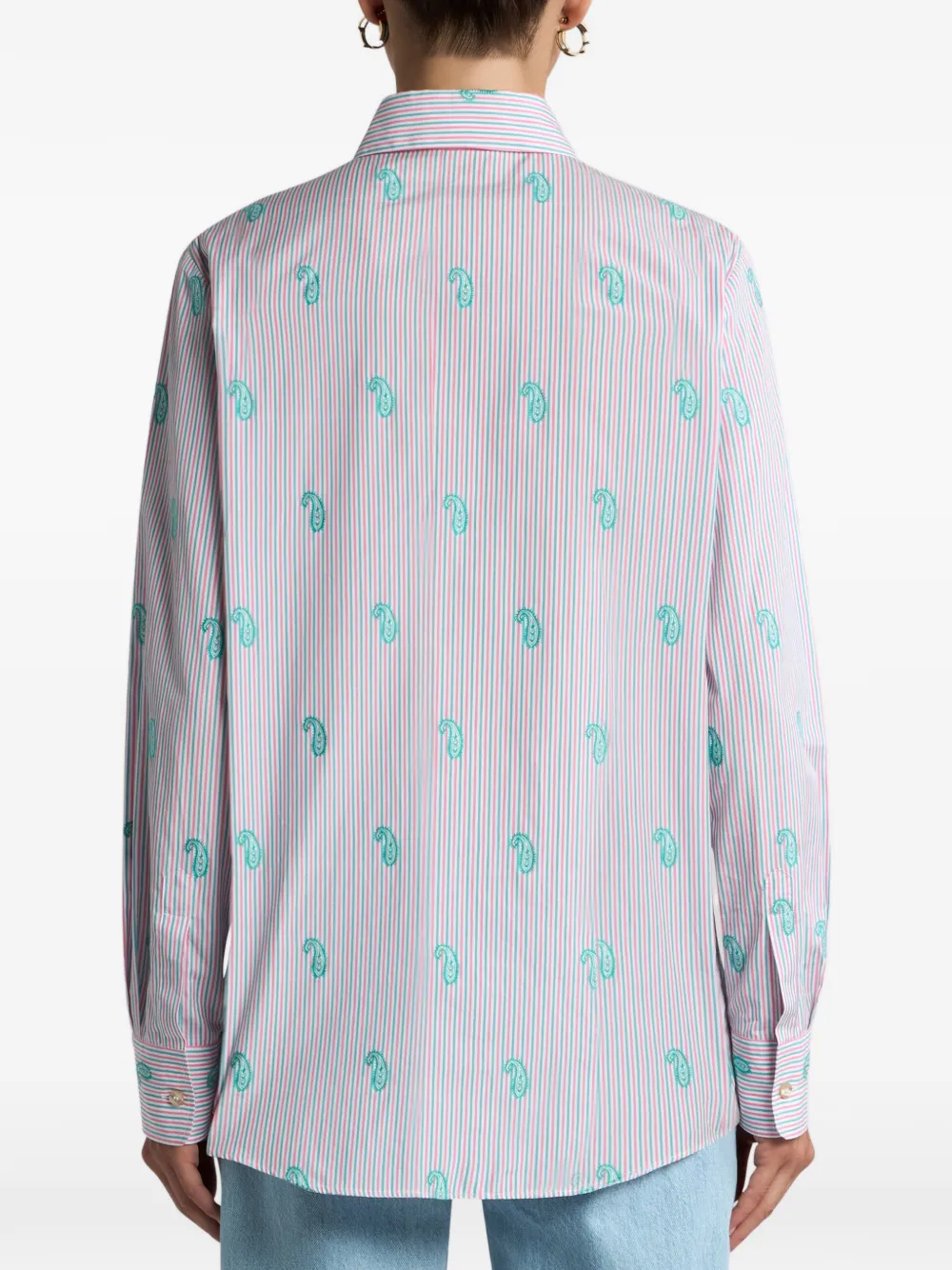 ETRO blouse met borduurwerk Groen