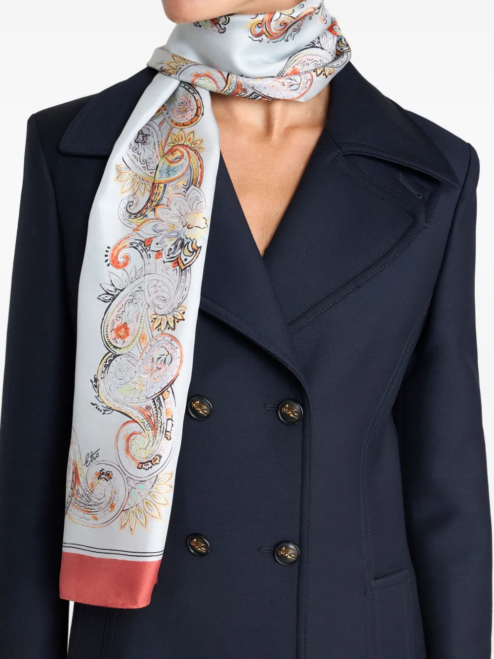 ETRO silk scarf - Wit