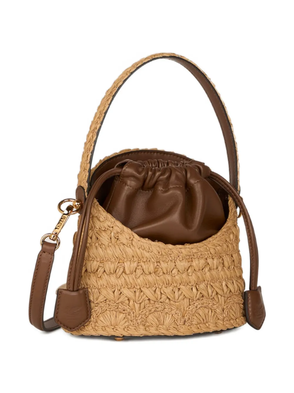 ETRO Saturno kleine bucket-tas Beige