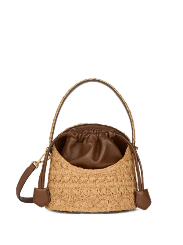 Etro Small Saturno Bucket Bag in Neutrals