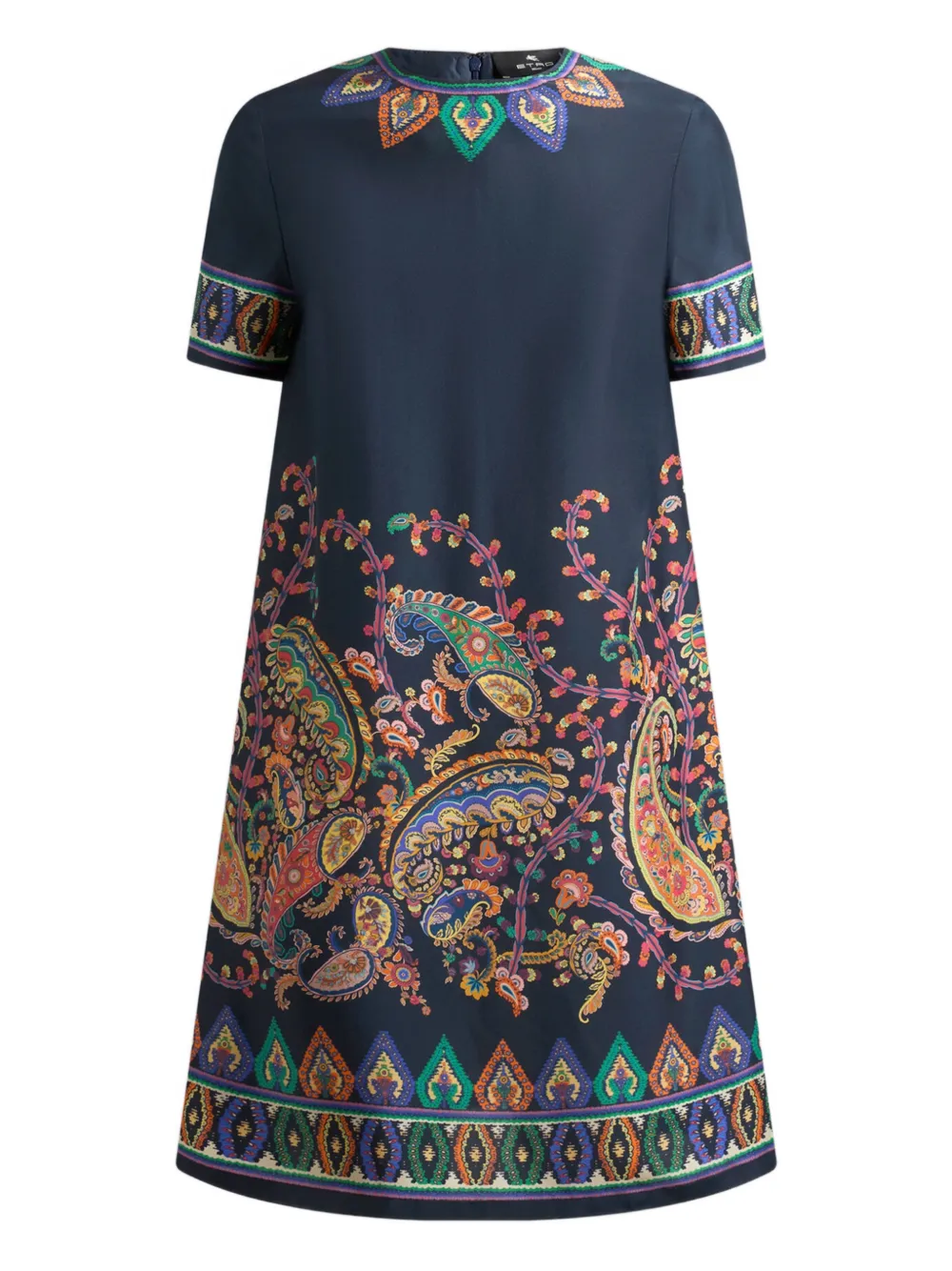 ETRO paisley-print tunic dress - Blu