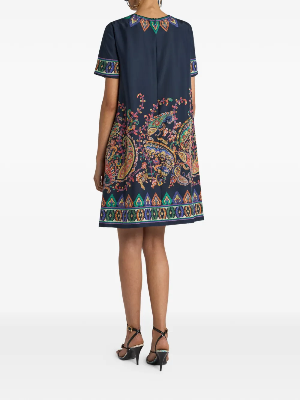 ETRO Tuniek met paisley-print Blauw