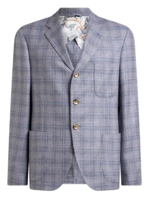 ETRO ツイードジャケット | ブルー | FARFETCH JP
