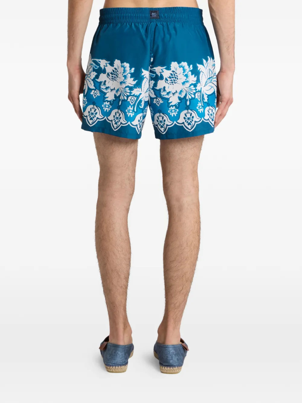 ETRO Badpak met bloemenprint Blauw