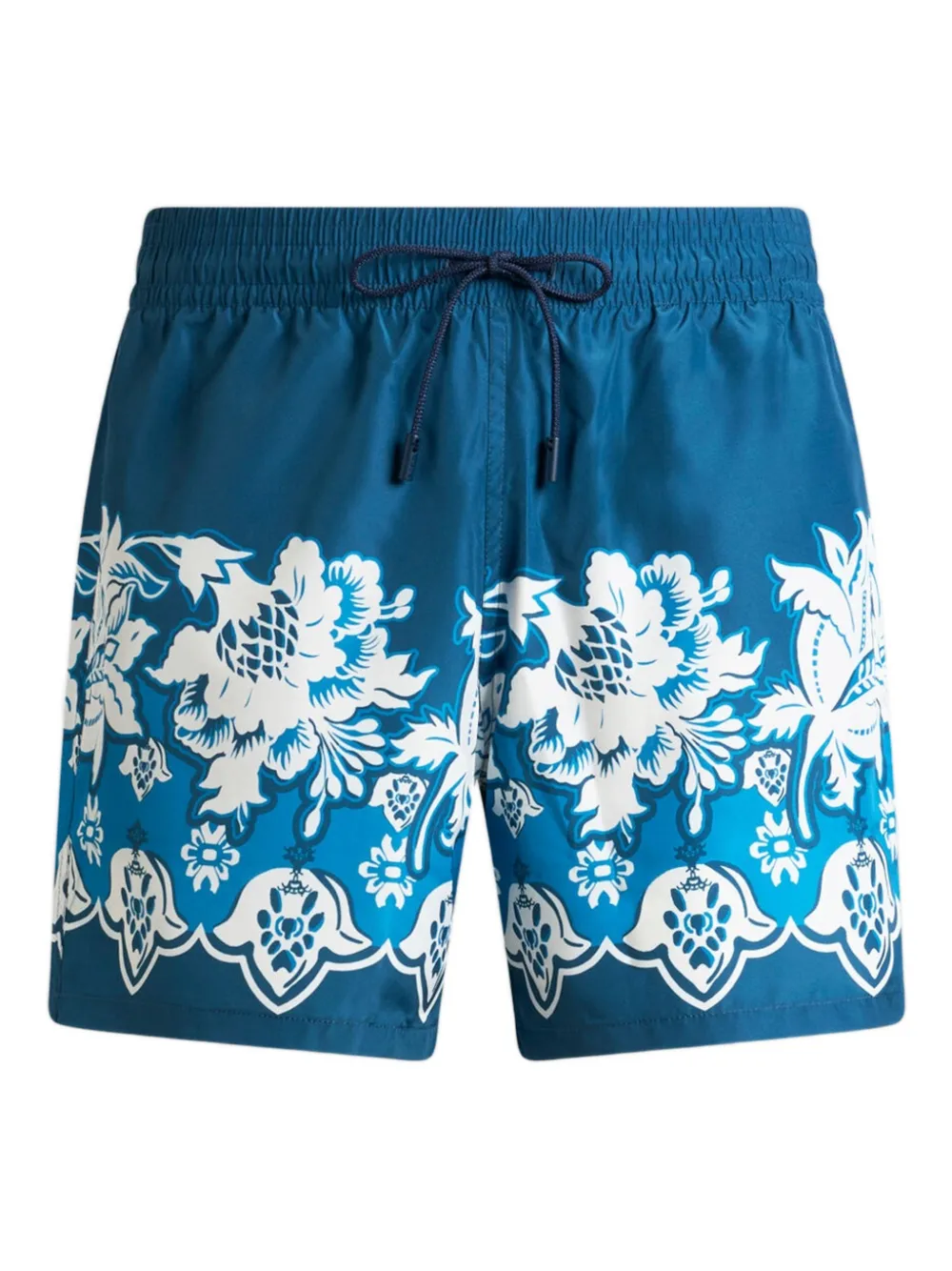 ETRO floral-print swimsuit - Blau
