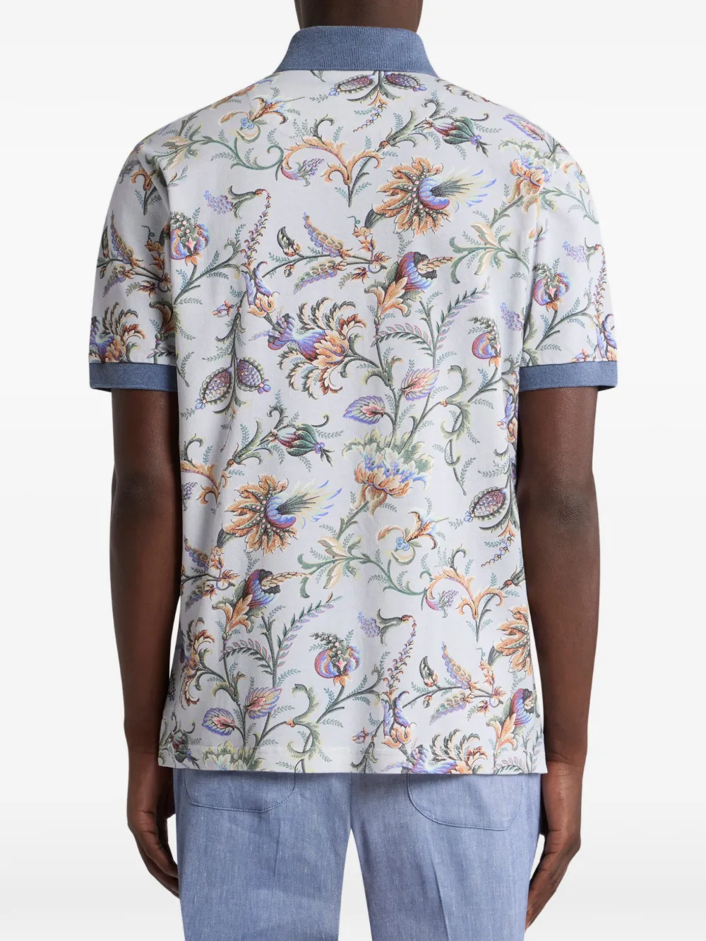 ETRO Poloshirt met bloemenprint Beige