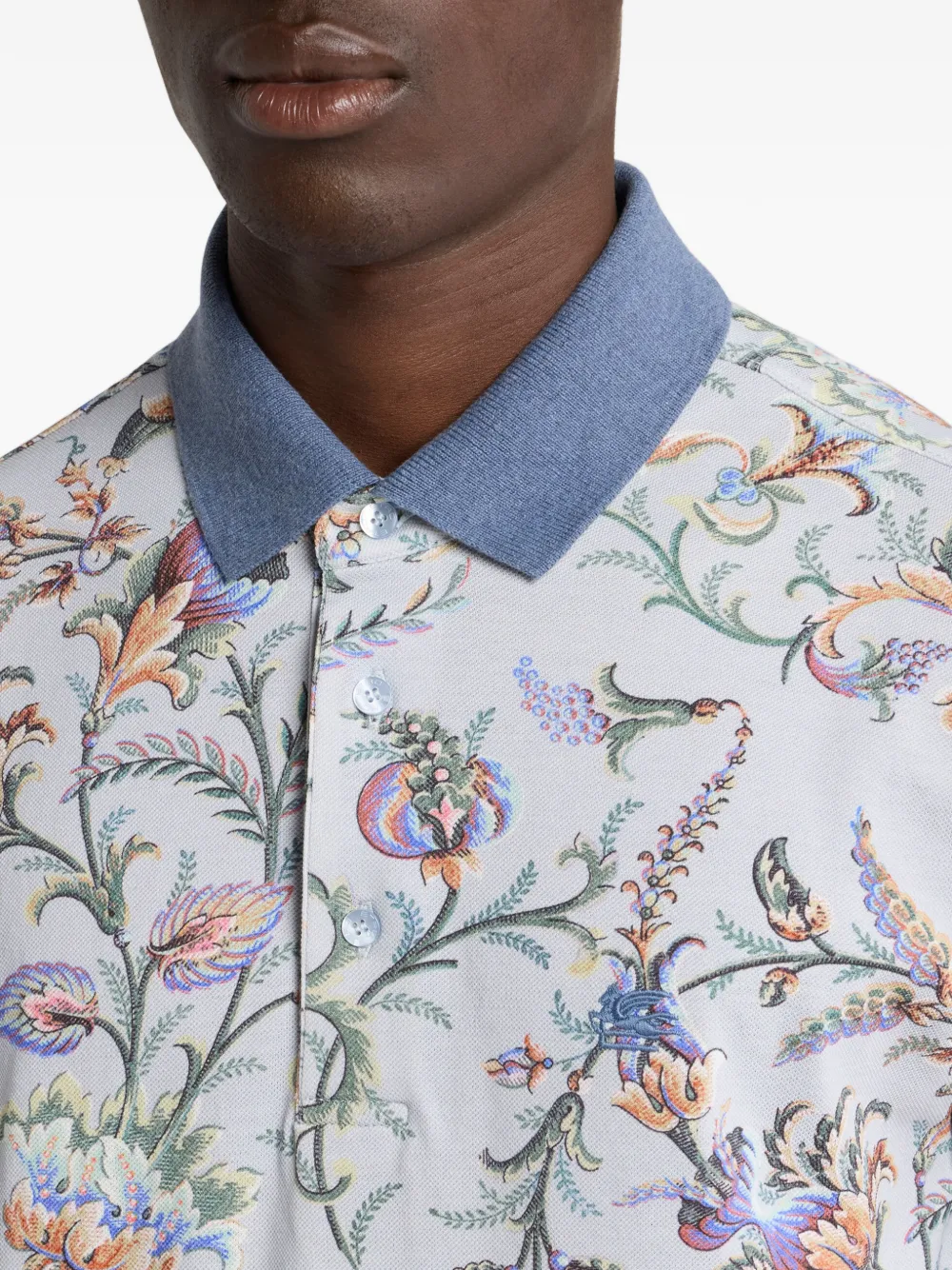 ETRO Poloshirt met bloemenprint Beige