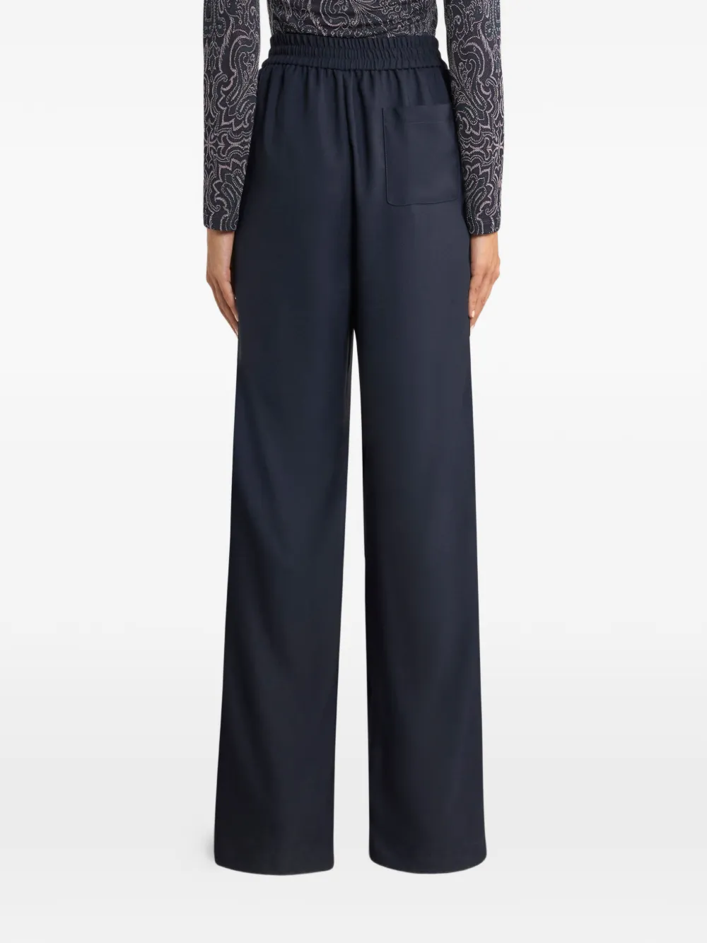  Etro Drawstring Wide-leg Trousers - Blue 