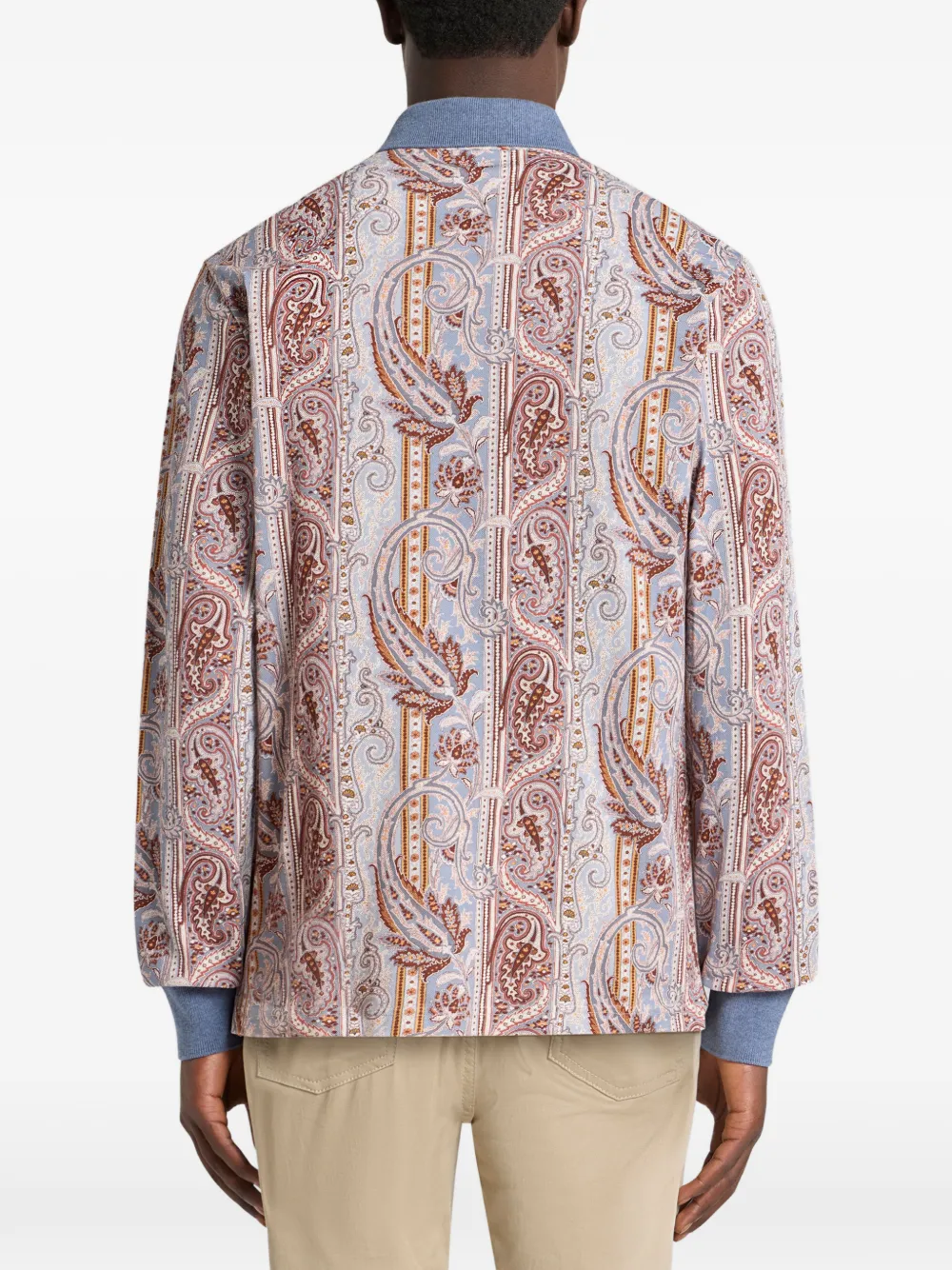 ETRO Piqué poloshirt Blauw