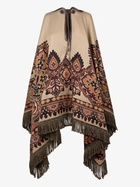 ETRO capa en jacquard con motivo floral de cachemira