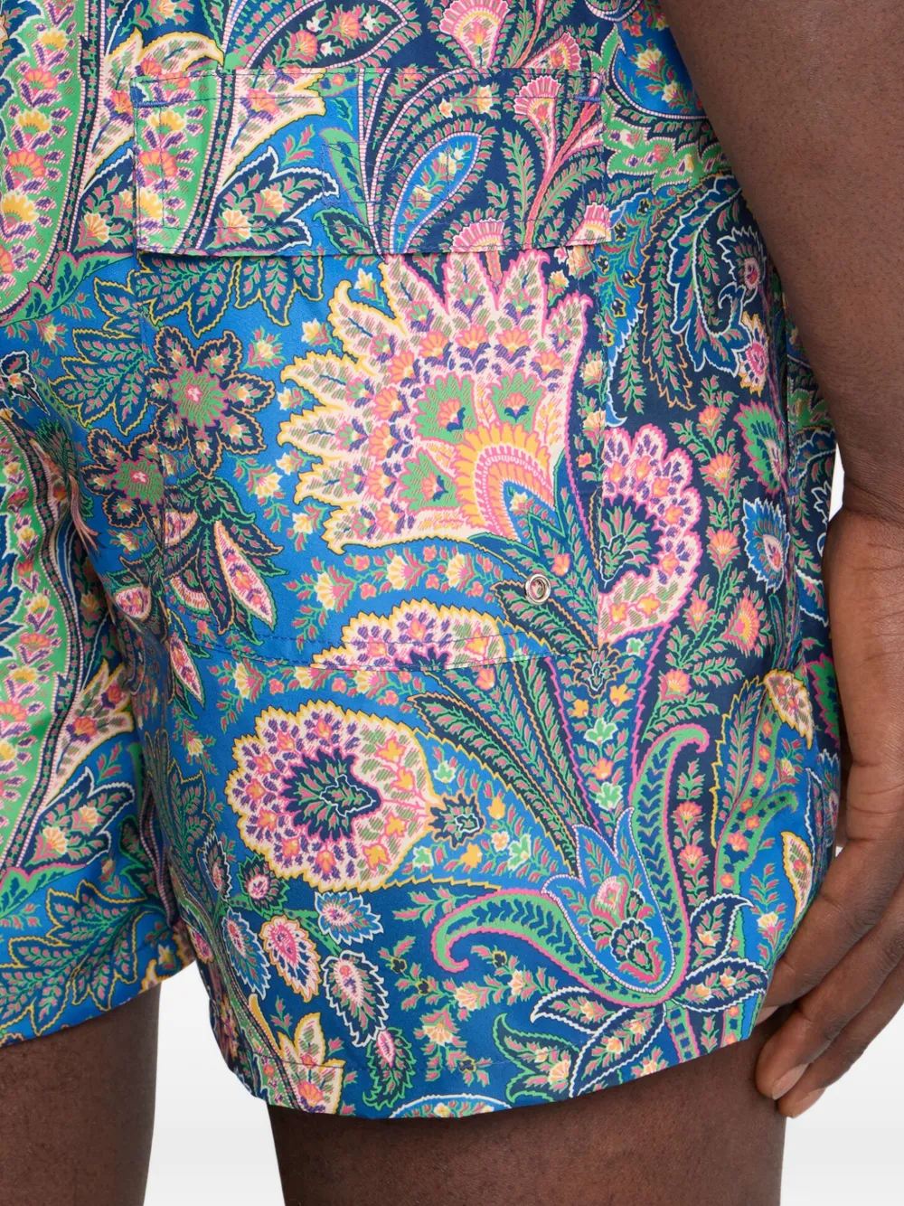 ETRO Zwembroek met paisley-print Blauw