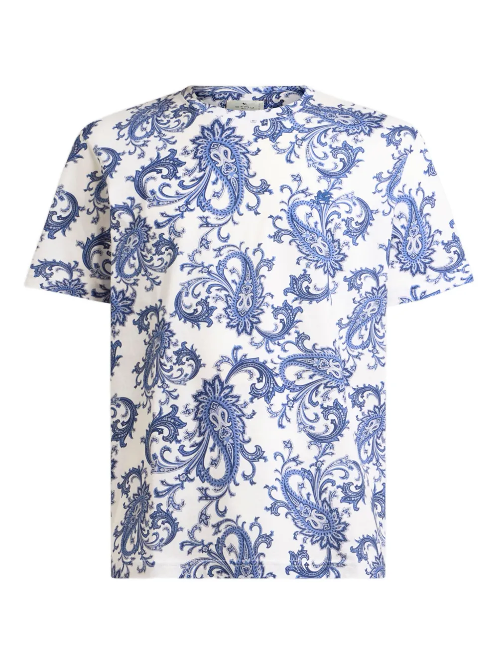 ETRO leafy paisley motif T-Shirt - Bianco