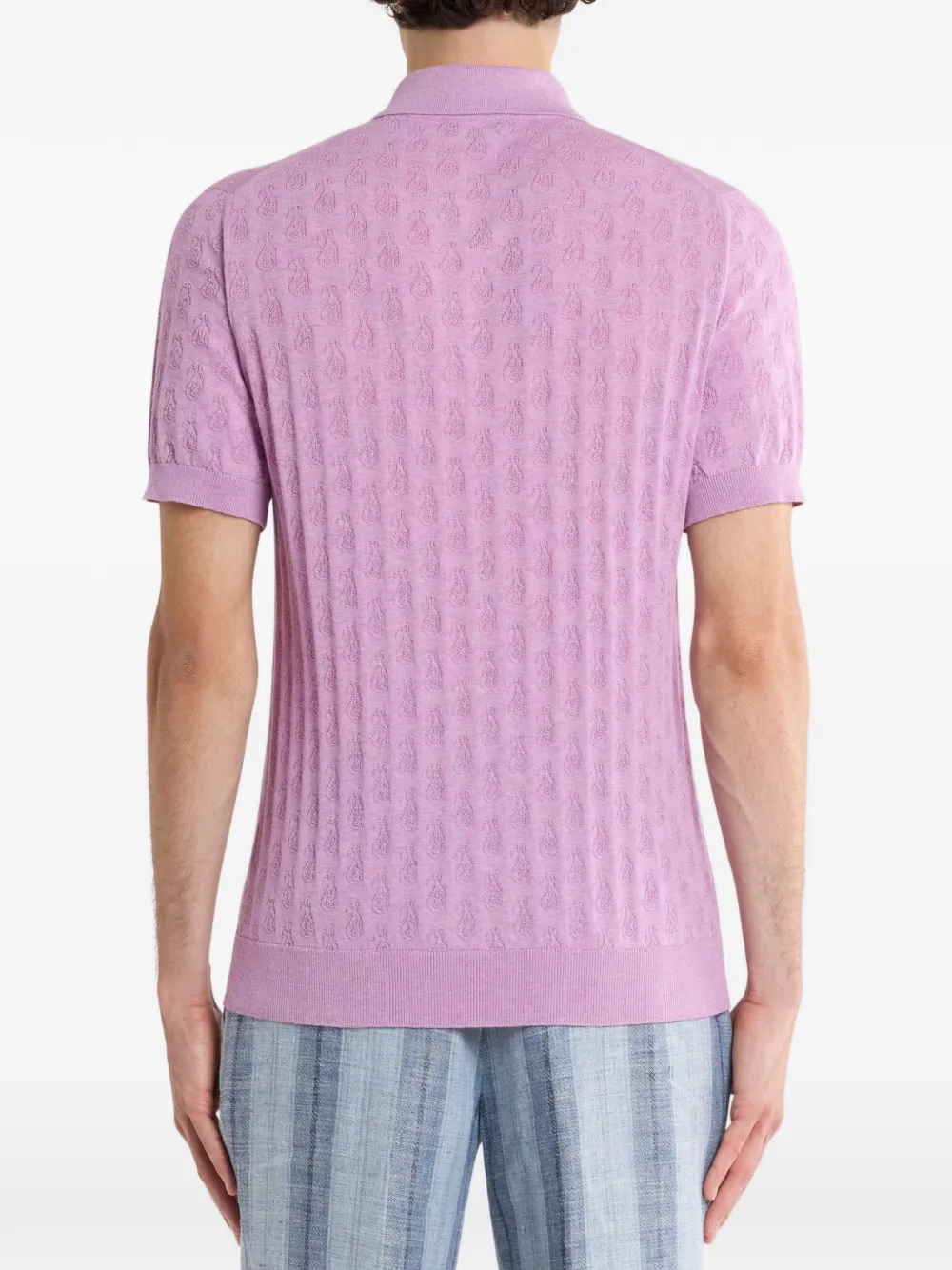 ETRO Poloshirt met paisley-patroon Roze
