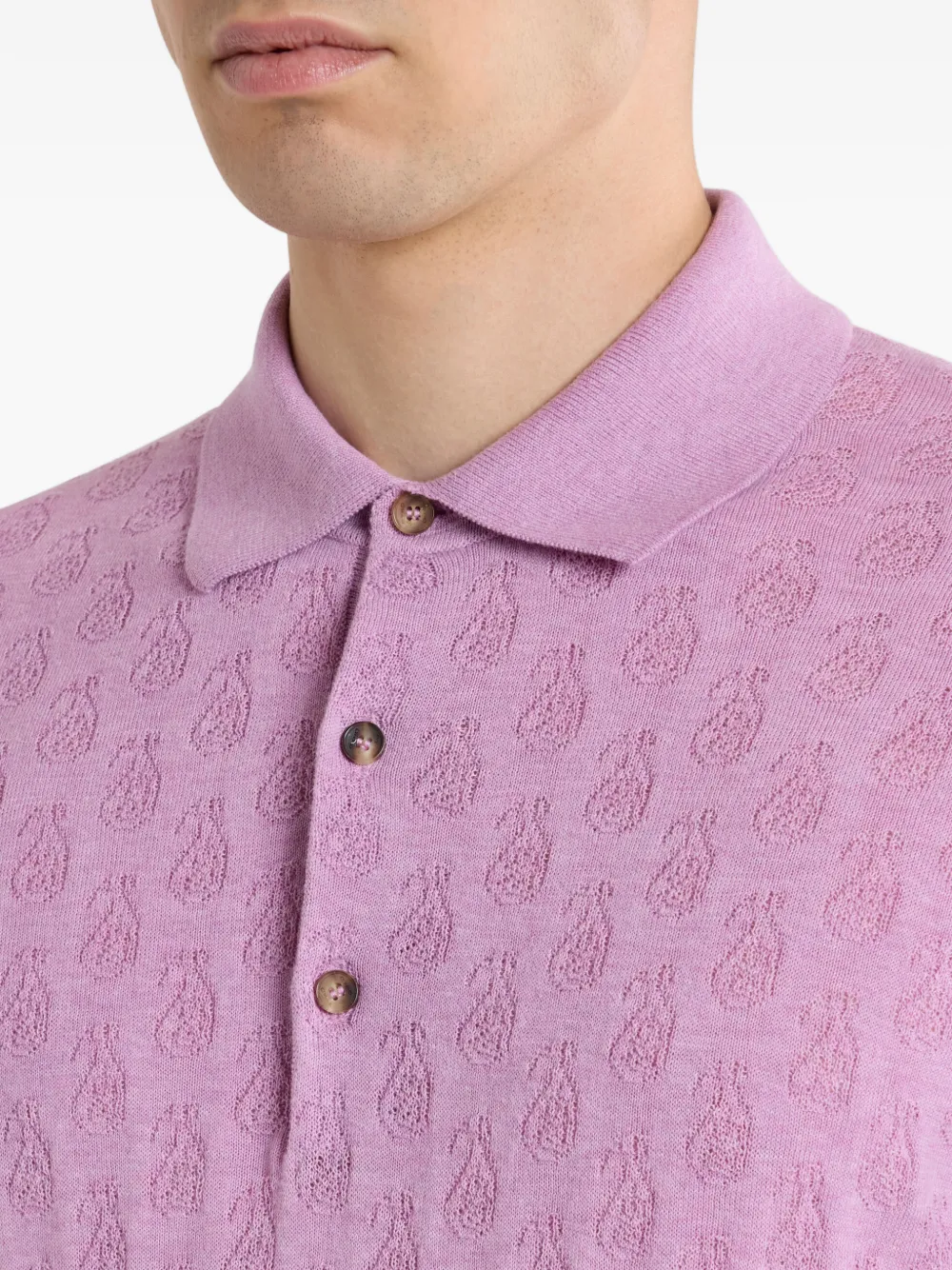 ETRO Poloshirt met paisley-patroon Roze