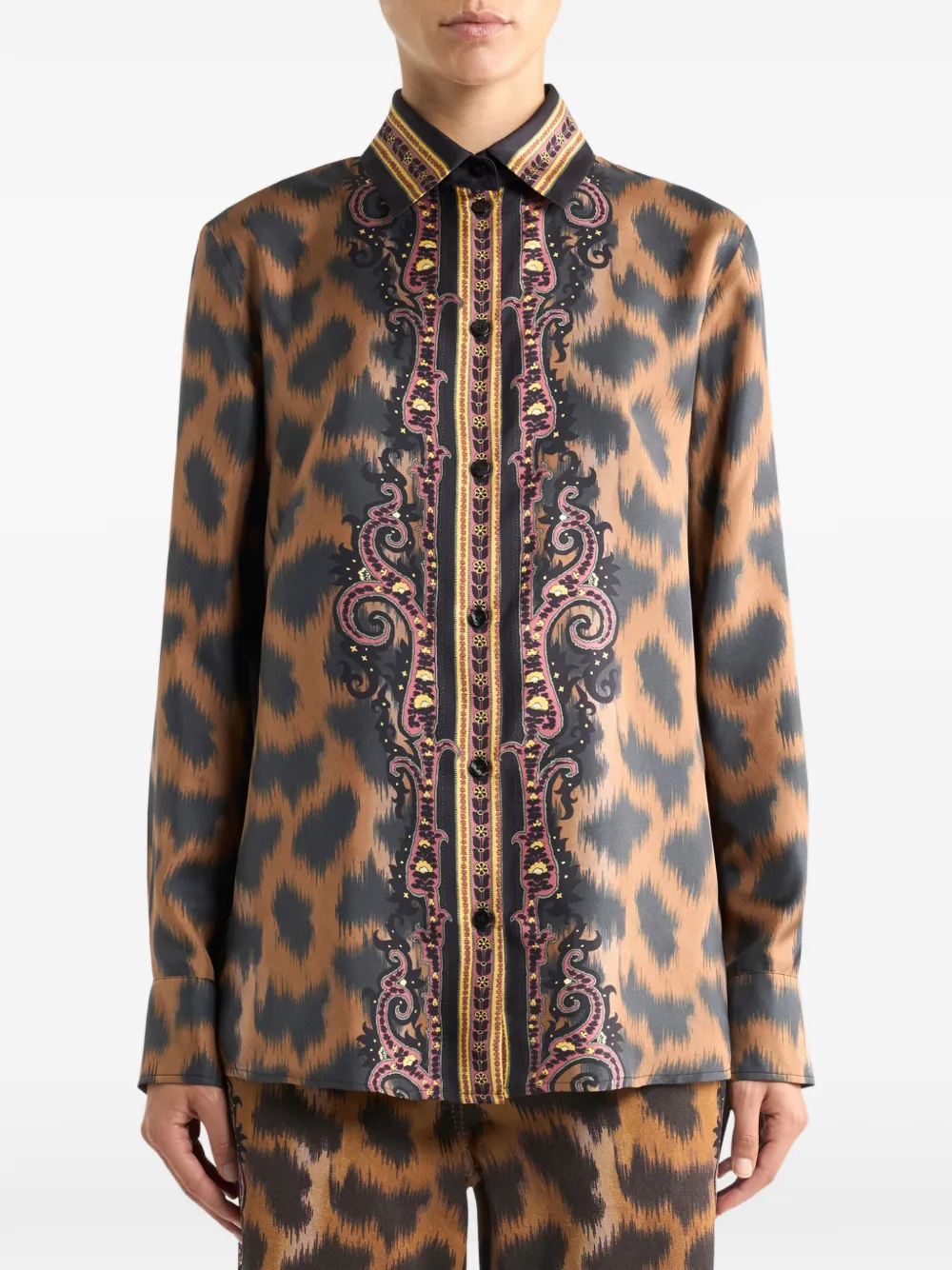 Etro Animal-pattern Shirt In Multi