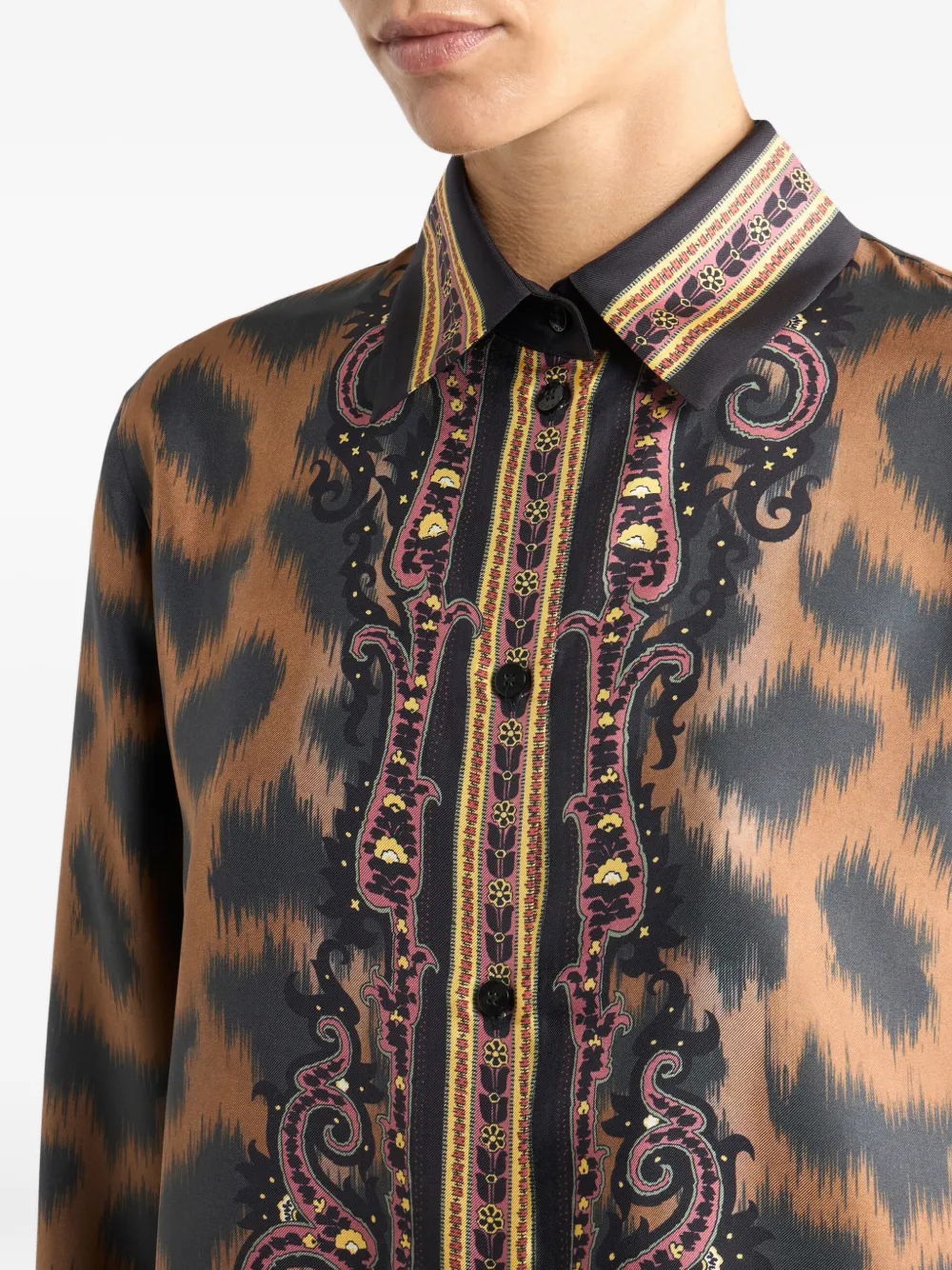 Etro Animal-pattern Shirt In Multi