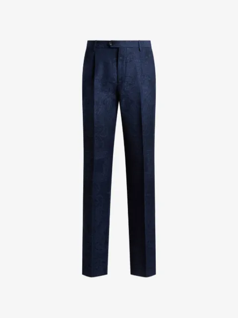 ETRO pantalones con motivo de cachemira en jacquard