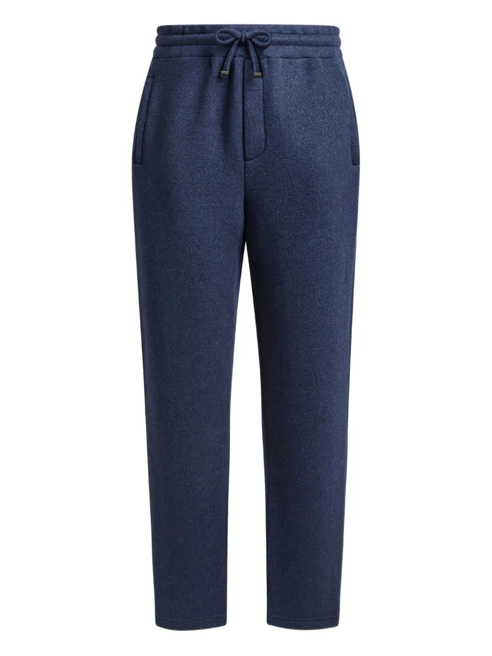 ETRO jacquard motif trousers - Blu