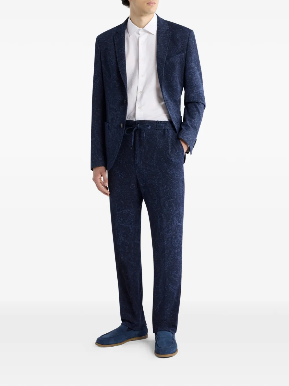 ETRO Broek met paisley-patroon - Blauw
