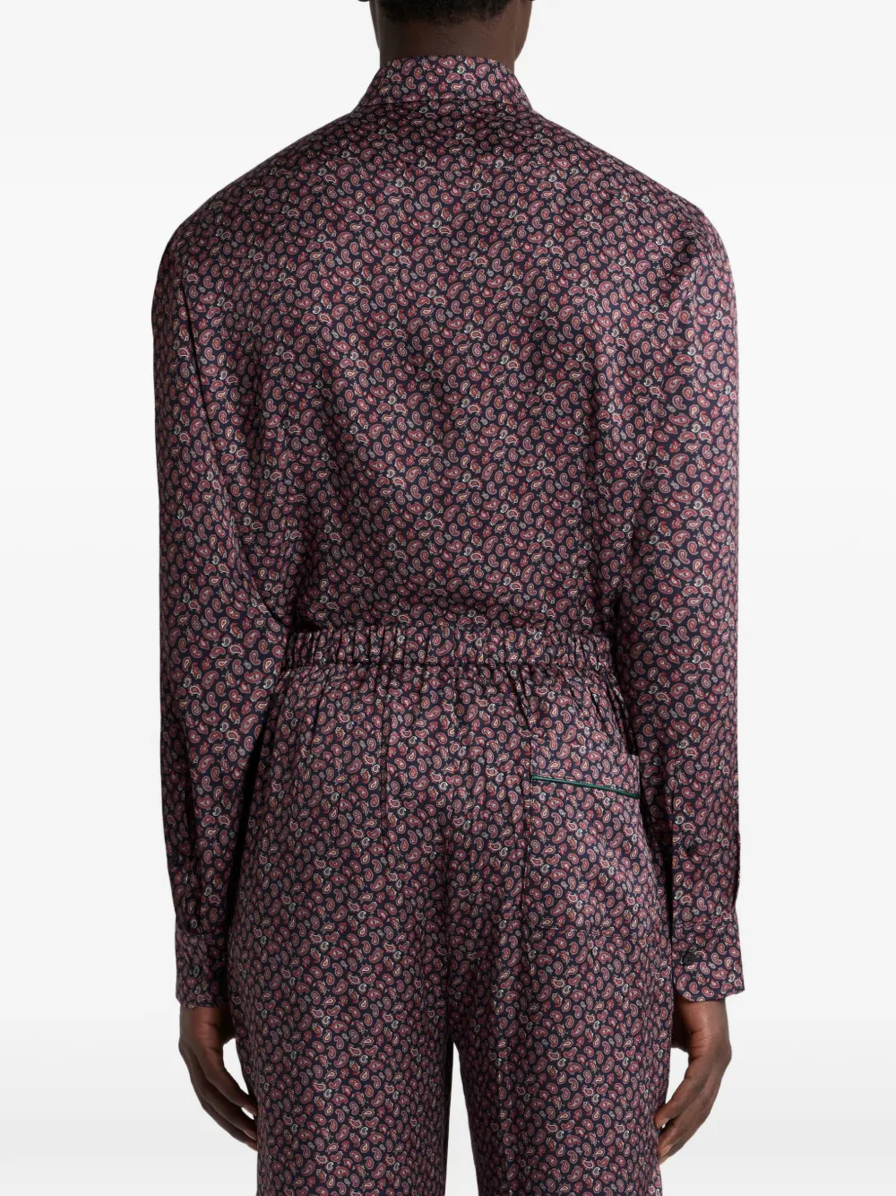 ETRO Paisley Shirt Blauw