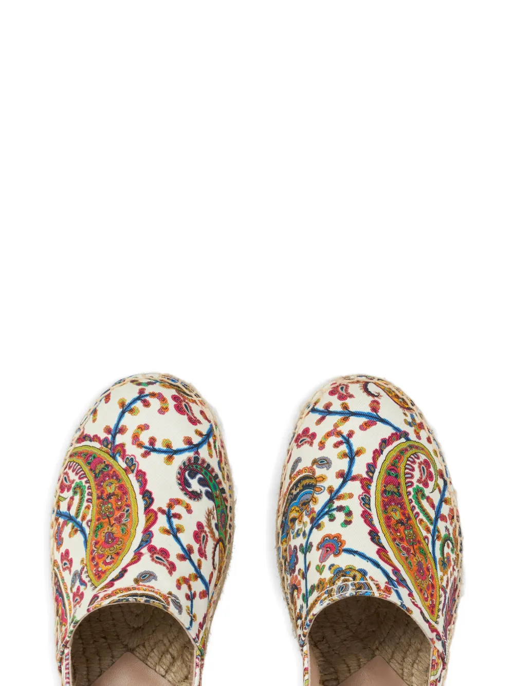 Etro Printed Cotton Espadrilles In Multi