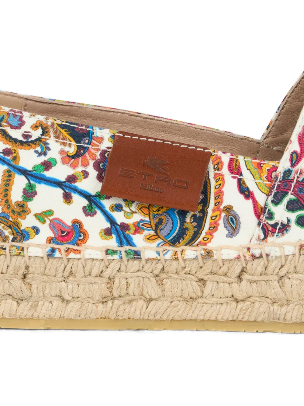 Etro Printed Cotton Espadrilles In Multi