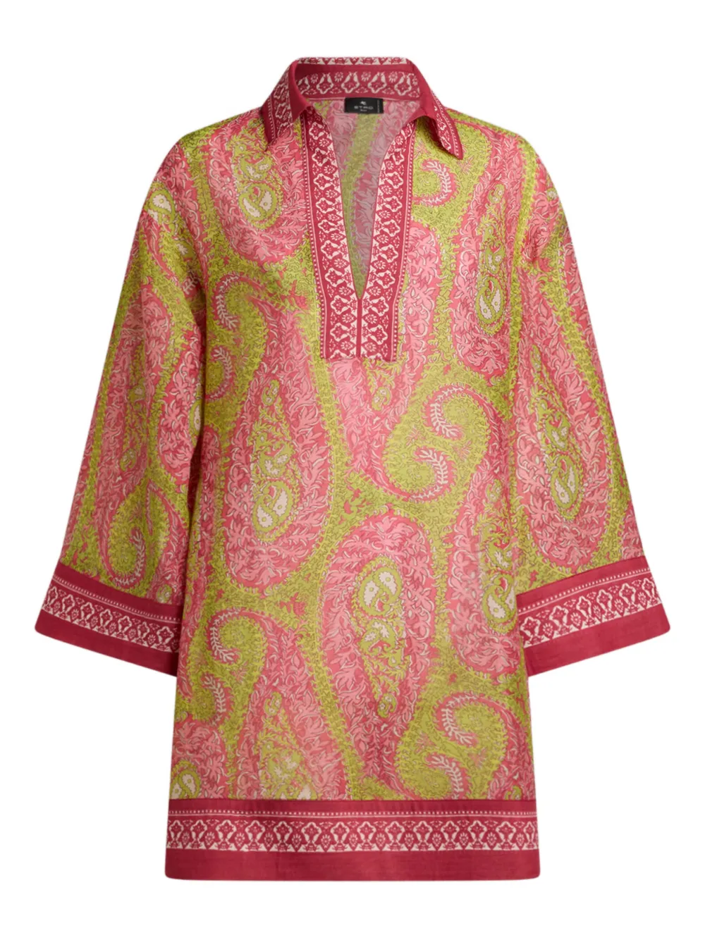 ETRO Abito corto con stampa paisley - Rosa