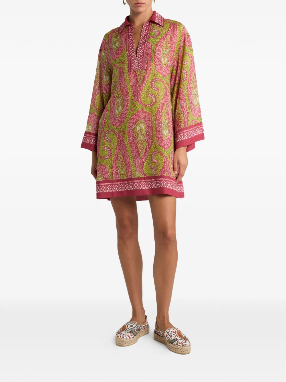 ETRO Mini-jurk met paisley-print - Roze
