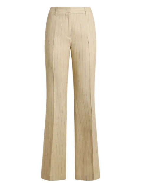 ETRO striped bootcut trousers