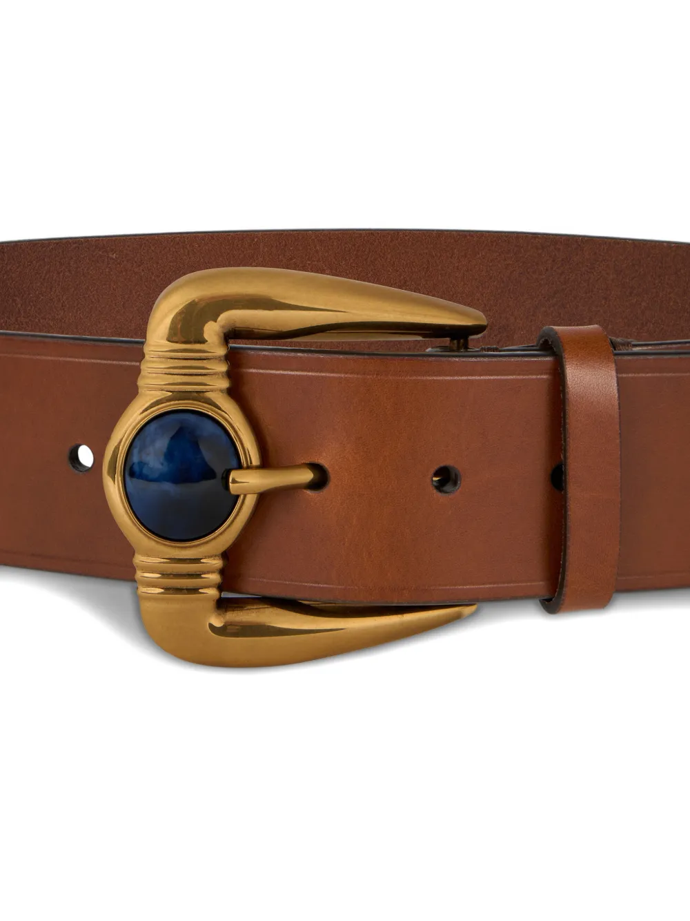 ETRO stone-buckle leather belt - Bruin